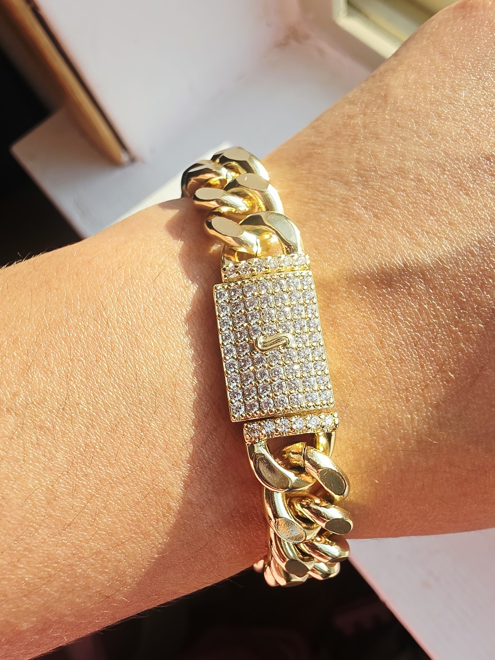 Hermosa Pulsera Oro Laminado 14k